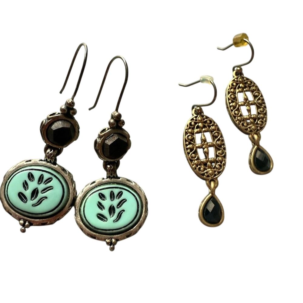 2 Pairs Dangle Earrings